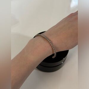 Isabel Lennse twisted silver bracelet small
